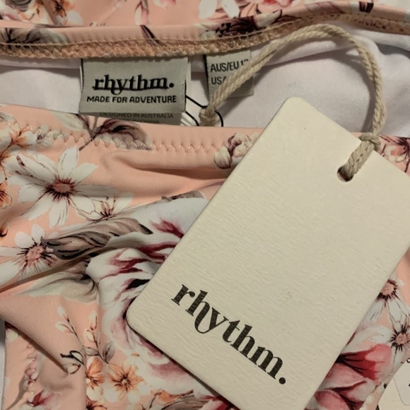 RHYTHM BONITA CHEEKY PANT BIKINI BOTTOM WOMEN'S PEACH NWT - Picture 5 of 6